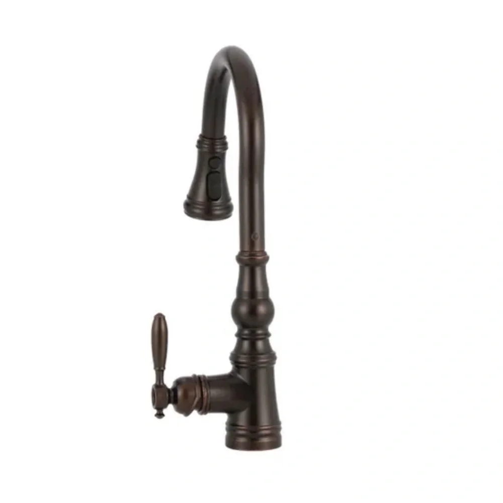 COPY - NWT MOEN Weymouth Oil Rubbed Bronze One-Handle High Arc Pulldown Bar Fau…